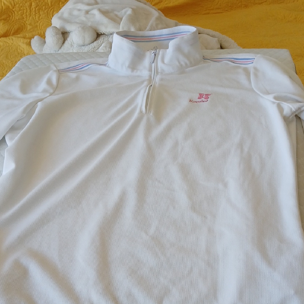 Kangol Women's White Pullover Top